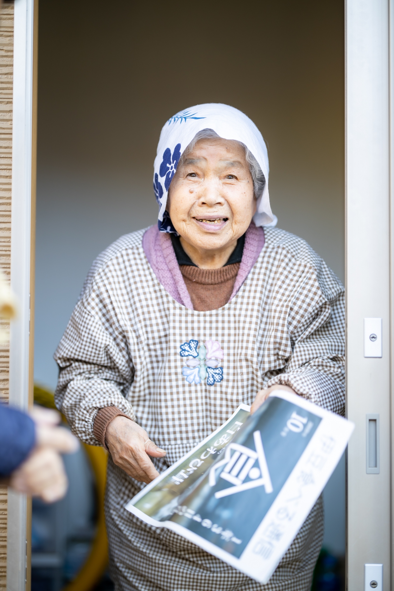 三島人参農家の山下さんのおばあさん